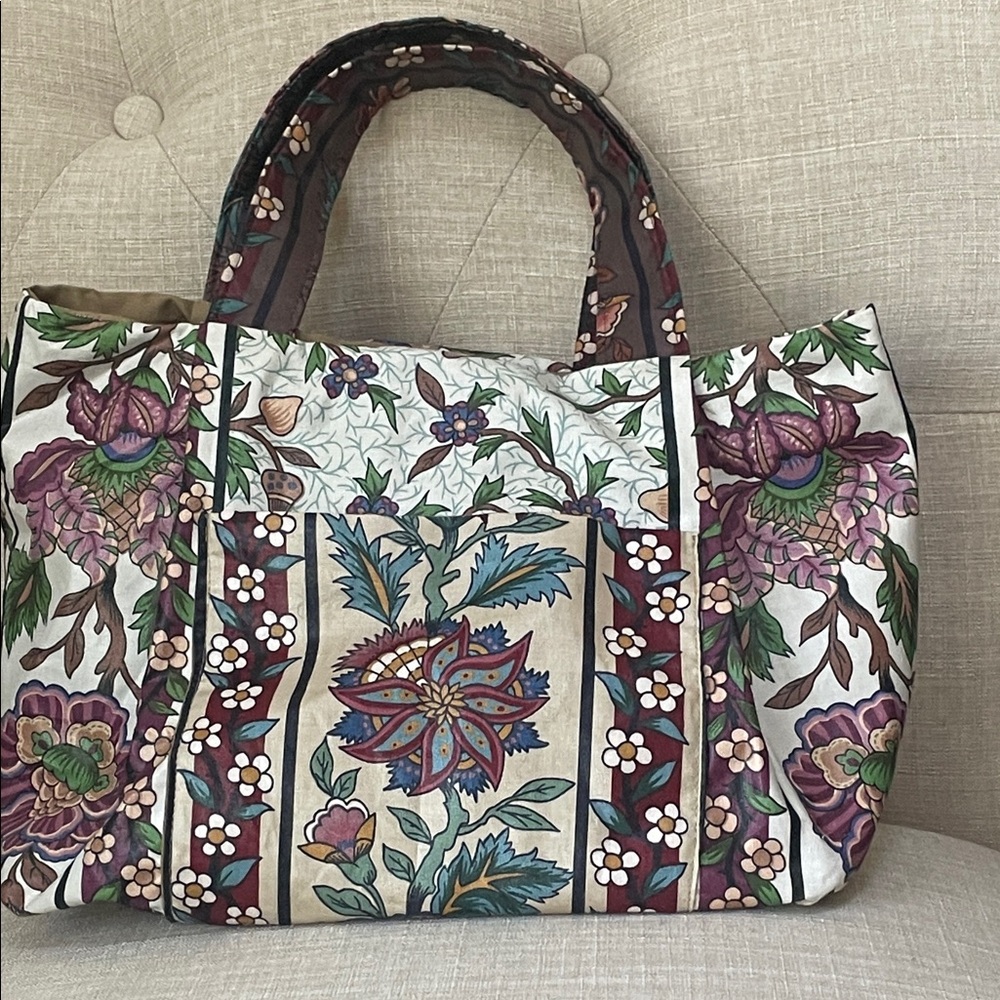 Floral Patterned Tote Bag